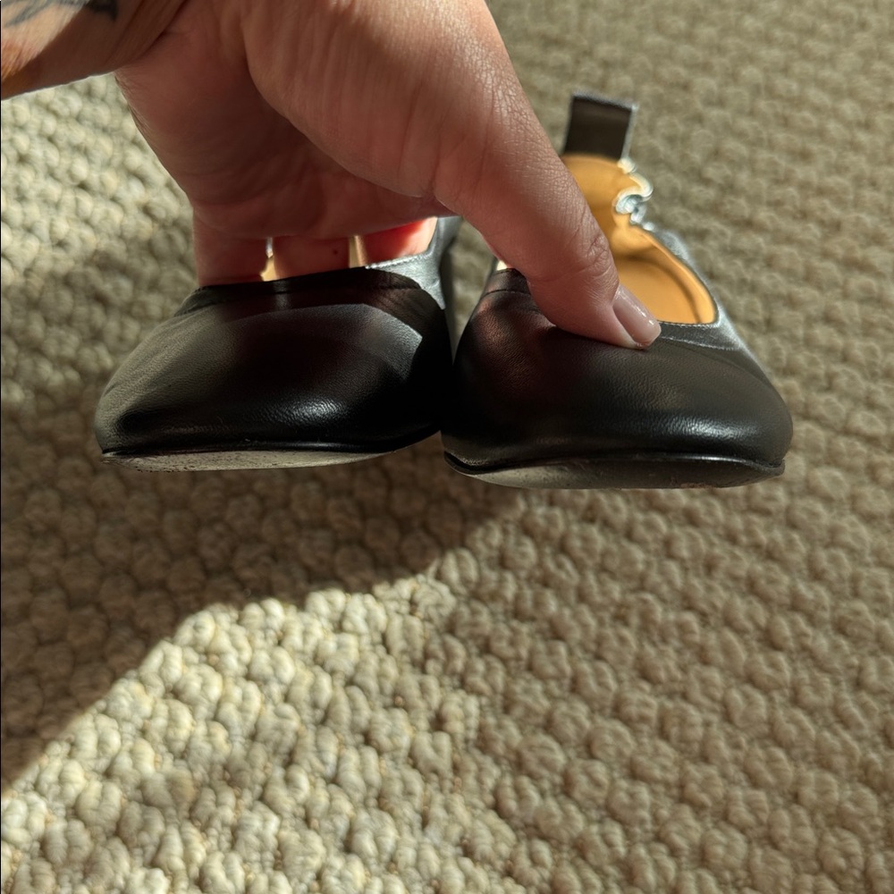 Everlane Black Leather Day Glove Block Heels - Picture 8 of 9